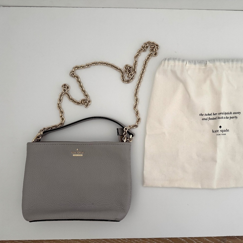 LIKE NEW Kate Spade Jackson Street Ellery Crossbody Bag Pebbled Leather Dust Bag